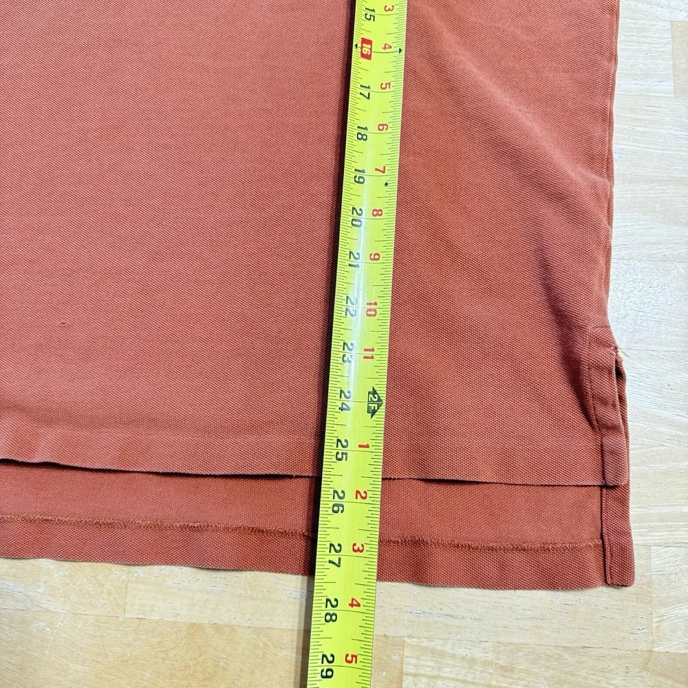 Polo by Ralph Lauren Mens Shirt Rust Orange Classic Collared Shirt Size Large